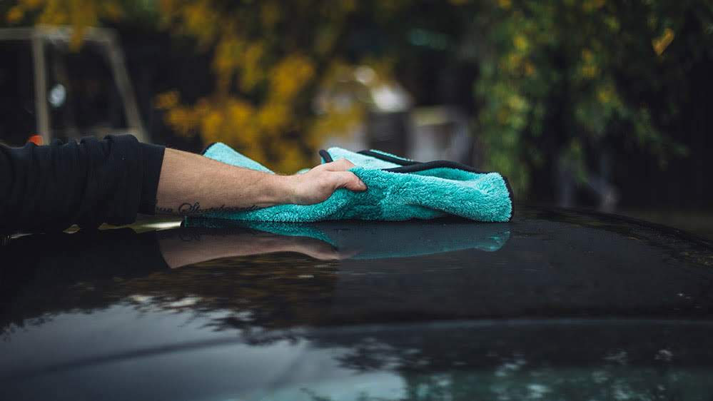 Aqua Deluxe Drying Towel on roof
