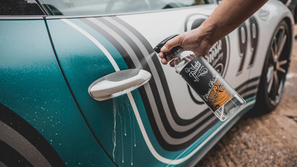 Citrus Power on Porsche door handle