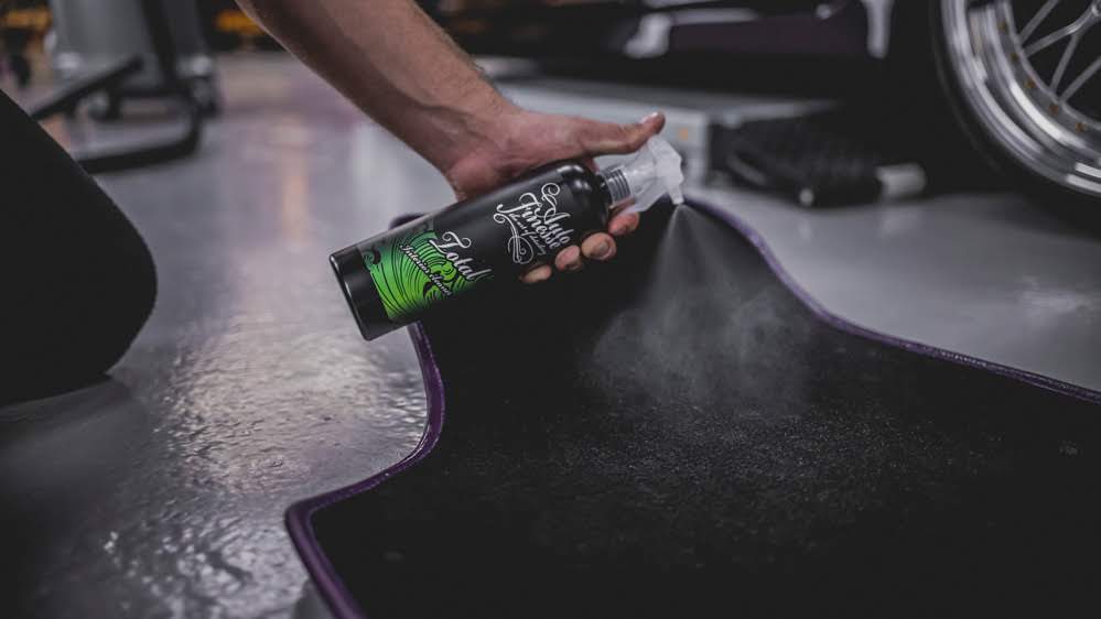 Total interior cleaner on carpets
